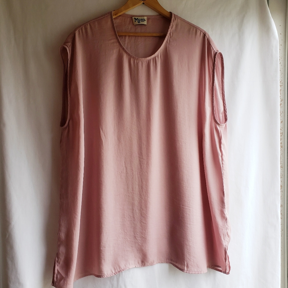 Show Me Your Mumu Faith Tunic (EUC )Pink Flowy Boho Oversize Top Sz: Small.